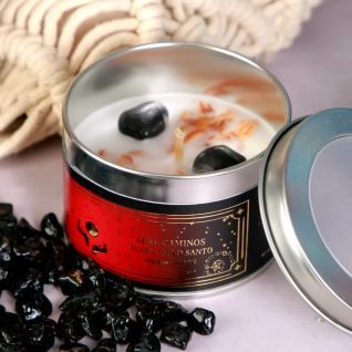 Vela v.CRYSTAL Abre Caminos (Palo Santo-Agate)